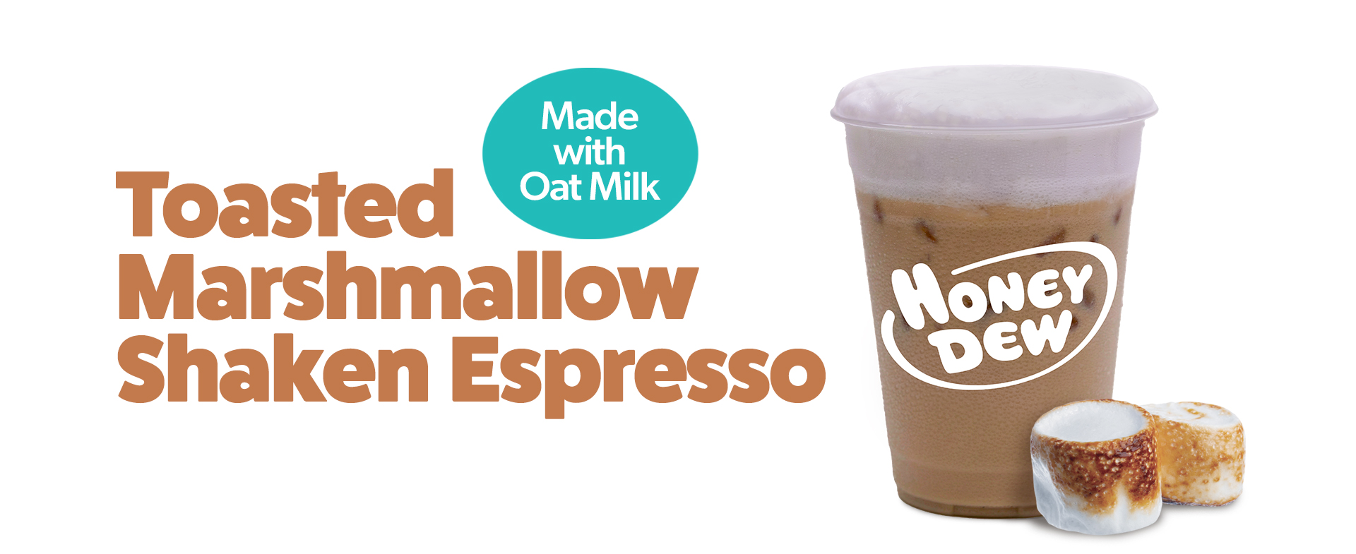 Toasted Marshmallow Shaken Espresso made with Oat Milk